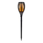Torche solaire effet flamme led blanc chaud h80cm