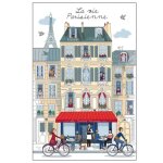 Torchon en coton bleu 48x72 cm cm