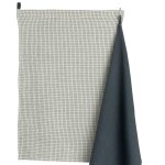 Torchon en coton gris 50x70 cm