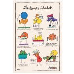 Torchon en coton multicolore 48x72 cm