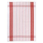 Torchon en coton rouge 50 x 70
