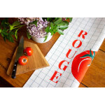 Torchon en coton - rouge tomate