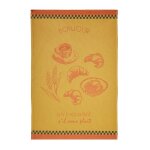 Torchon imprimé en coton jaune 50x75cm Torchon imprimé en coton jaune 50x75cm