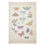 Torchon imprim en coton et lin multicolore 50x75cm