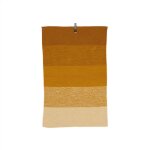Torchon marron en coton organique h58x38cm