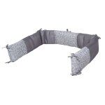 Tour de lit bb 60x120 et 70x140 en coton respirant gris