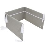 Tour de lit bb coton gris 180 cm