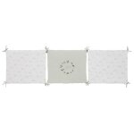 Tour de lit bb en gaze de coton bio multicolore imprim