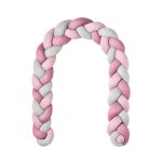 Tour de lit coton tress rose framboise 200 cm