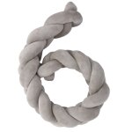 Tour de lit coussin gris 150x11cm Tour de lit coussin gris 150x11cm