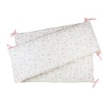 Tour de lit floral bb blanc