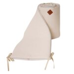 Tour de lit universel en gaze de coton beige Tour de lit universel en gaze de coton beige