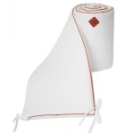 Tour de lit universel en gaze de coton blanc Tour de lit universel en gaze de coton blanc