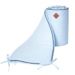 Tour de lit universel en gaze de coton bleu Tour de lit universel en gaze de coton bleu