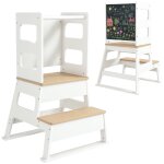 Tour d'observation enfant trap�zo�dale 2 en 1 tableau noir blanc