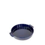 Tourtire cramique bleu profond d28cm
