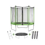 Trampoline en vert 183 x 183 x 205 cm