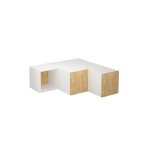 Tricube meuble tv blanc chêne Tricube meuble tv blanc chêne