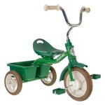 Tricycle en métal vert avec benne transporter italtrike Tricycle en métal vert avec benne transporter italtrike