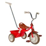 Tricycle rouge canne et benne Tricycle rouge canne et benne