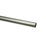 Tringle  rideau acier 20 longueur 1, 20m - nickel satin