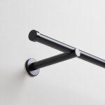 Tringle  rideaux en acier noir 2, 9x180 cm