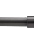 Tringle  rideaux cappa d25mm extensible noire 91 - 167cm