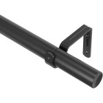 Tringle à rideau réglable 81 - 325cm d25cm noir Tringle à rideau réglable 81 - 325cm d25cm noir