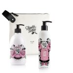 Trousse savon liquide de marseille et le lait corps rose