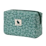 Trousse de toilette coton bio * verte