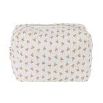 Trousse de toilette en gaze de coton motif floral