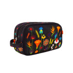 Trousse de toilette noir polyester 26 x 15 x 10 cm