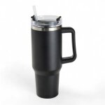 Tumbler mug isotherme avec paille en inox 10x27cm Tumbler mug isotherme avec paille en inox 10x27cm