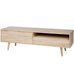 Tygo meuble tv chene massif, pitement retro