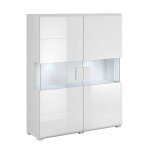 Vaisselier 2 portes avec led stratifiés blanc Vaisselier 2 portes avec led stratifiés blanc