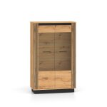 Vaisselier 2 portes stratifis beige