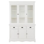 Vaisselier 3 portes blanc l123