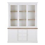 Vaisselier 3 portes blanc l159