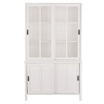 Vaisselier 4 portes blanc