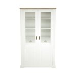 Vaisselier effet bois clair et blanc h200 Vaisselier effet bois clair et blanc h200