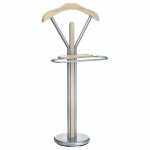 Valet de chambre effet bois en mtal, coloris chne sonoma