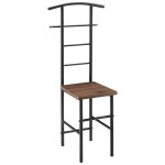 Valet de chambre nuit métal marron 44. 5 x 45 x 107 cm Valet de chambre nuit métal marron 44. 5 x 45 x 107 cm