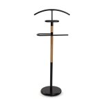 Valet de nuit en bois aggloméré noir Valet de nuit en bois aggloméré noir