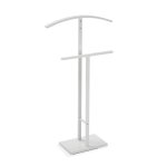 Valet de nuit moderne en acier blanc