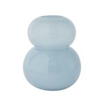 Vase bleu en verre 19, 5xh23cm