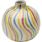Vase boule en grès multicolore h14 Vase boule en grès multicolore h14