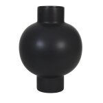 Vase c�ramique fine noir 34. 5x34. 5x46cm