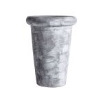 Vase en cramique gris 35x35x49 cm