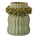 Vase cramique vert 12x12