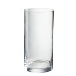 Vase cylindrique en verre transparent 13x13x26 cm Vase cylindrique en verre transparent 13x13x26 cm